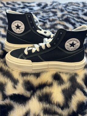 Converse Chuck Taylor All Star Move Black High Top Sneakers Size 8.5